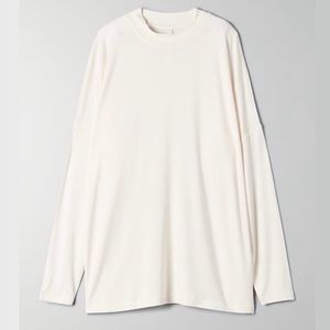 Aritzia Group by Babaton Thermaluxe mockneck top in cream/ivory - size XS NWT